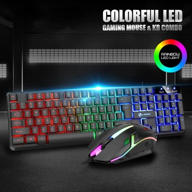 Bộ Bàn Phím Và Chuột Game Led 7 Màu LIMEIDE GTX300/GTX350