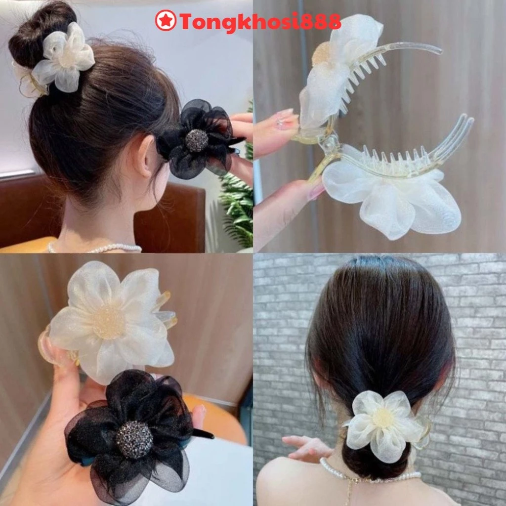 PVN65077 Kẹp Tóc Hình Hoa Hướng Dương Đính Đá Thời Trang Mùa Hè Cho Nữ