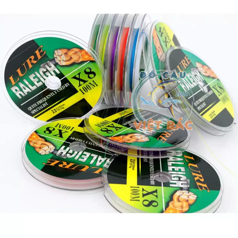 Dù câu cá PE dù câu lure X8 7 màu dù câu lure cao cấp siêu bền có thể nối liền 1000m Đồ Câu Việt Bắc 5652nbxb68