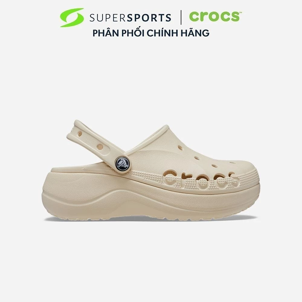 Giày Clog Nữ Crocs Baya Platform - Be - 208186-11S ADS050 ADS01 B000 LS100
