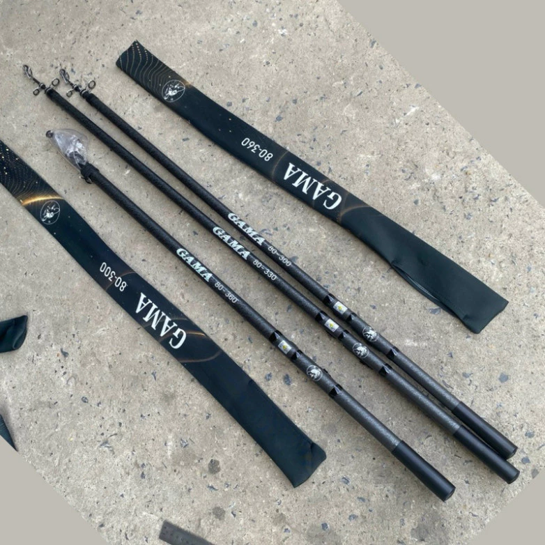 Cần Câu Cá Gama Độ Cứng 80 (Rất Cứng) Ngọn to 5mm Chuyên Câu Lục Xa Bờ ,Câu Ba Tiêu Cá Lớn Bắt Cá Đi Câu Fishing ghahaf2
