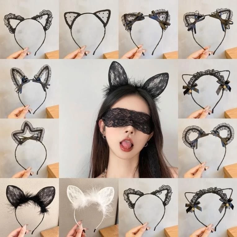 Cài tóc tai mèo, tai gấu, tai sóc dễ thương PK04 Bờm băng đô tóc phối đồ ngủ nữ gợi cảm cosplay quyến rũ sexy
