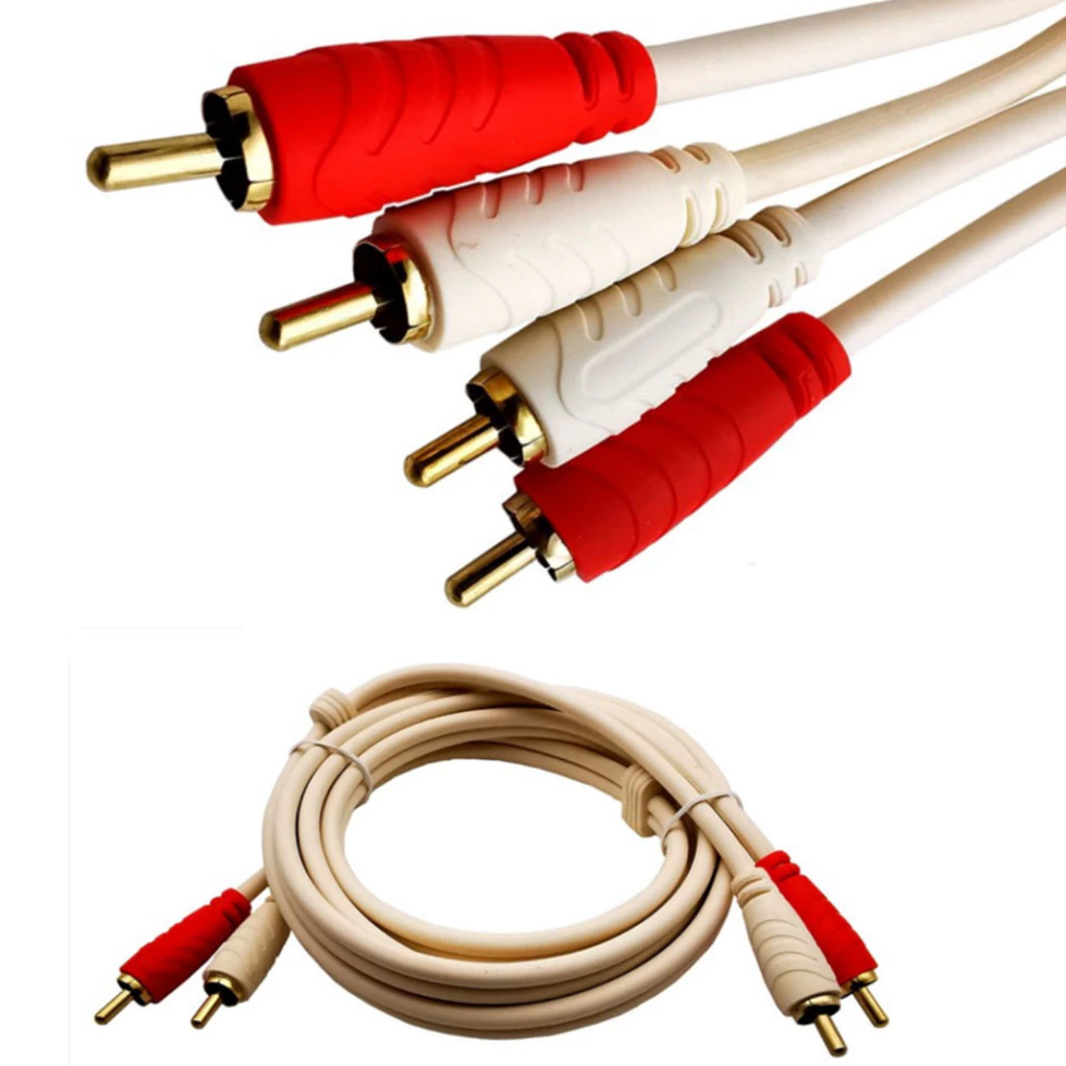 Dây AV 2 ra 2 hãng Choseal ,cáp AV 2 ra 2 hai đầu hoa sen dài 1.8m/3m/5m