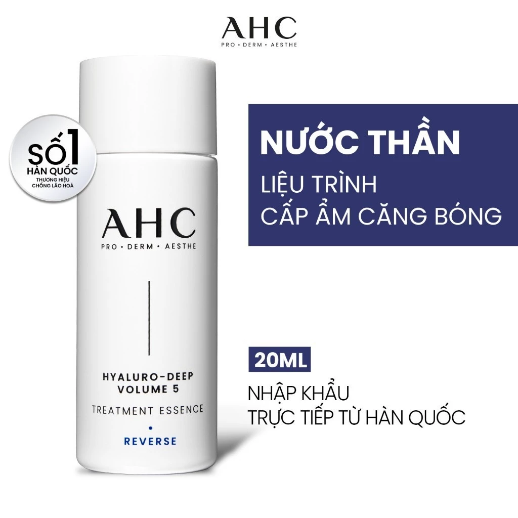 [HB GIFT] Nước thần cấp ẩm sâu căng bóng AHC HYALURO-DEEP VOLUME 5 20ML