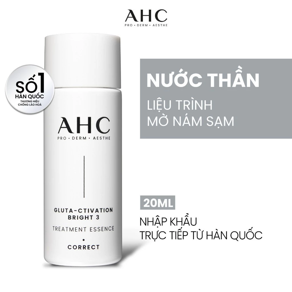 [HB GIFT] Nước thần mờ nám sáng da AHC GLUTA-CTIVATION BRIGHT 3 20ML