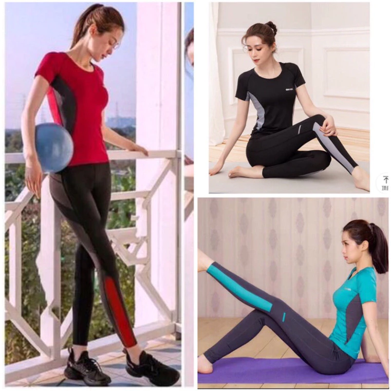 (bộ phối quần) Bộ tập gym yoga aerobic nữ , set thể thao nữ , đồ tập yoga nữ  đồ chạy bộ