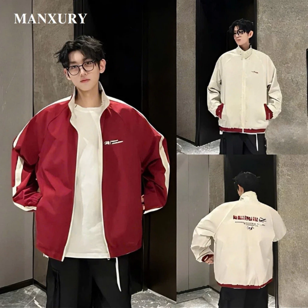 Áo khoác Unisex Mặc Được Hai Mặt DALI- Áo Gió Phối sọc 2 Mặt Siêu Dày Siêu Ấm chống chói Chống Nước