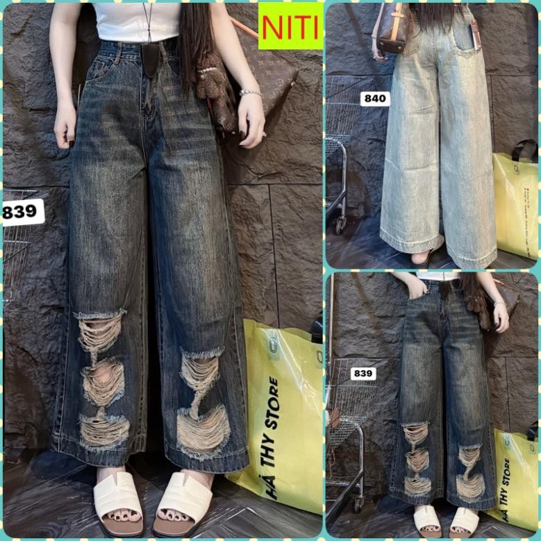 [SLBB2294] QUẦN JEANS ỐNG SUÔNG NỮ FORM LỠ RÁCH 5 MẢNG LAI CUỐN KHOÉT TÚI SAU MÀU ĐẬM VÀNG XANH NHẠT CỰC HOT
