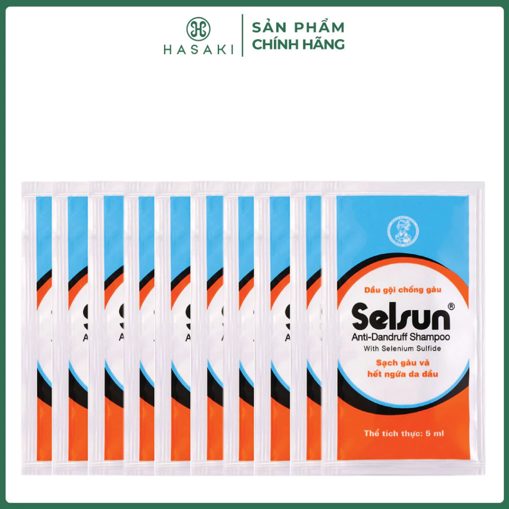 Dầu Gội Selsun Ngừa Gàu & Giảm Ngứa Da Đầu 5ml/Gói Hasaki Sản Phẩm Chính Hãng
