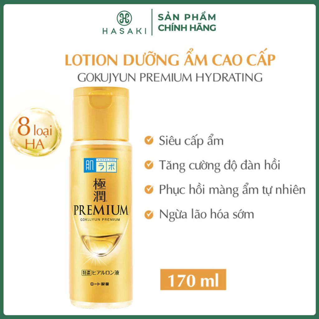 [DAILY] Dung Dịch Hada Labo Gokujyun Dưỡng Ẩm Da Tối Ưu 170ml (Nhập khẩu từ Nhật Bản) Hasaki