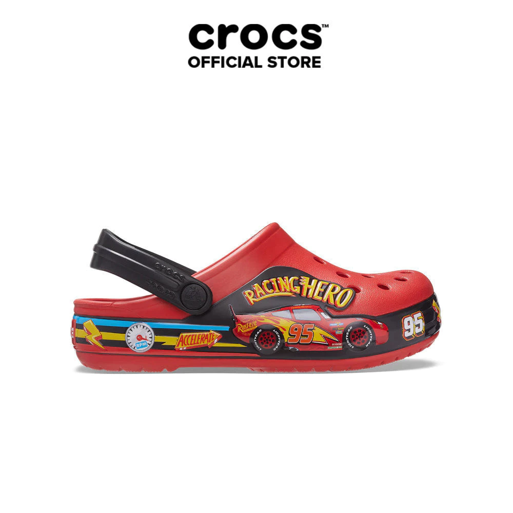 Giày Clog Trẻ Em Crocs Toddler Cars Lights Band Funlab - Flame