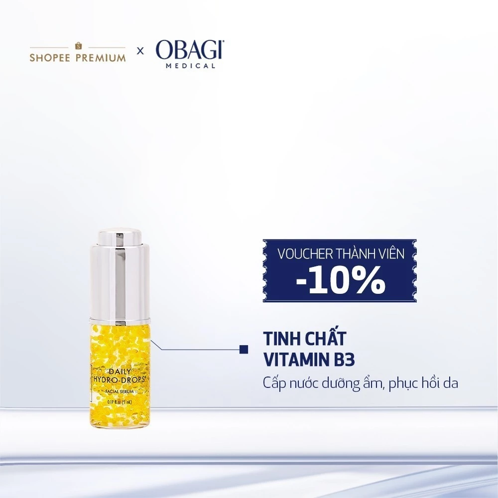 [Quà tặng không bán] Serum Vitamin B3 Cấp Nước Dưỡng Ẩm Phục Hồi Da Daily Hydro-Drops 5ml