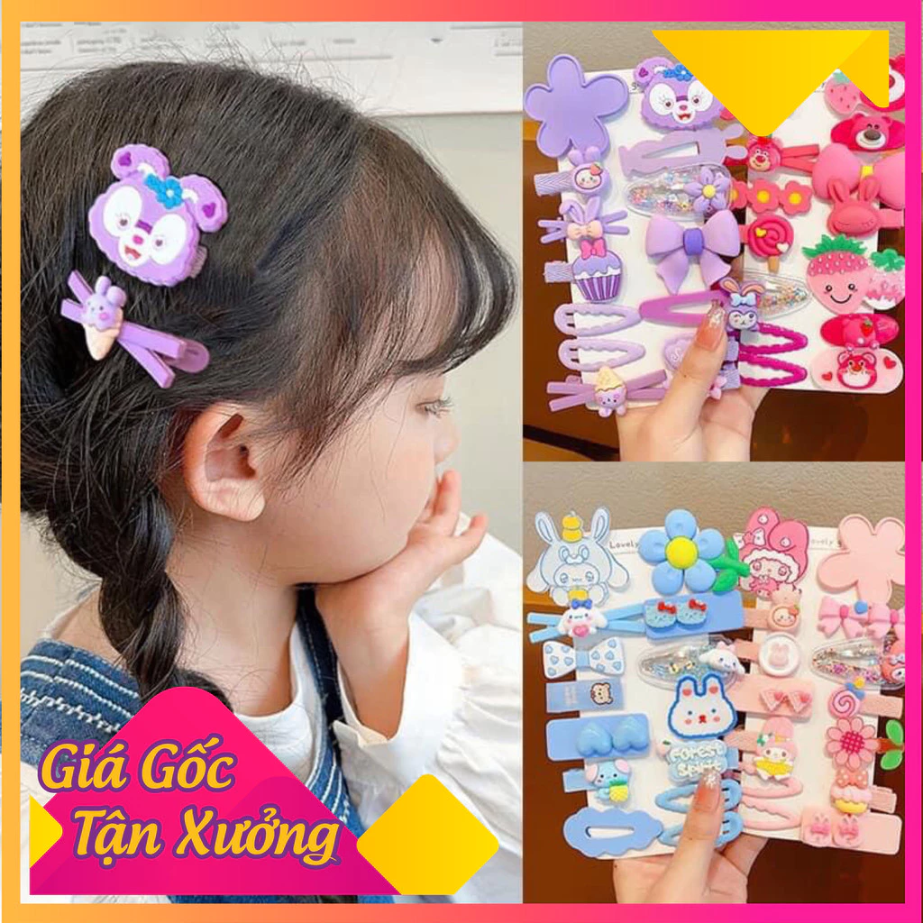 Combo 14 món cột tóc hình thú ngộ nghĩnh cho bé gái - Siêu cute và hot 2025