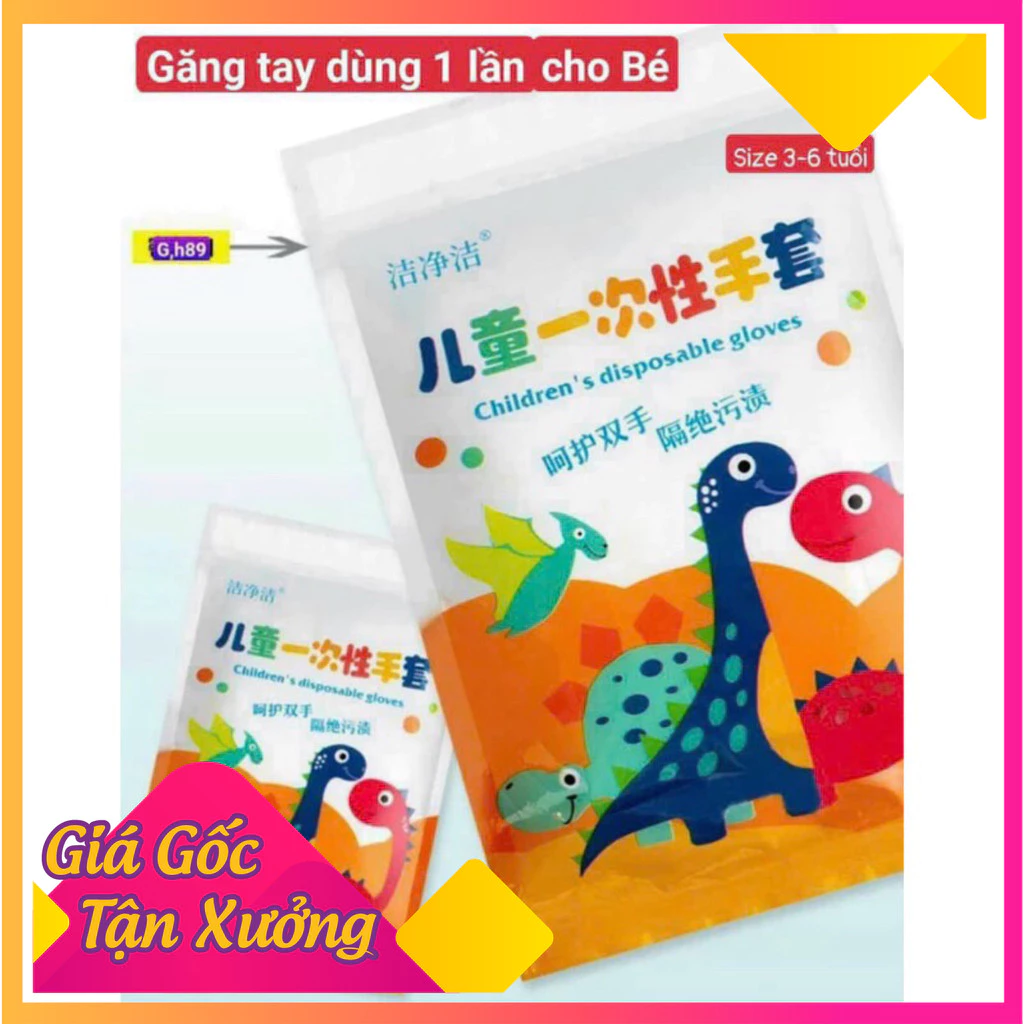 Gang tay ni lông sử dụng một lần siêu dai cho bé từ 3-7 tuổi