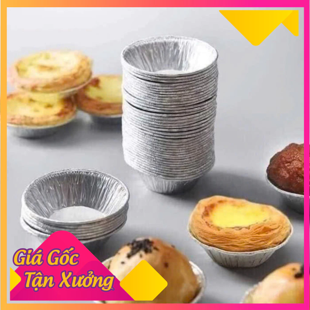 Set 100 bát nướng hàu, làm khuôn bánh bông lan tiện dụng chịu nhiệt đọ cao