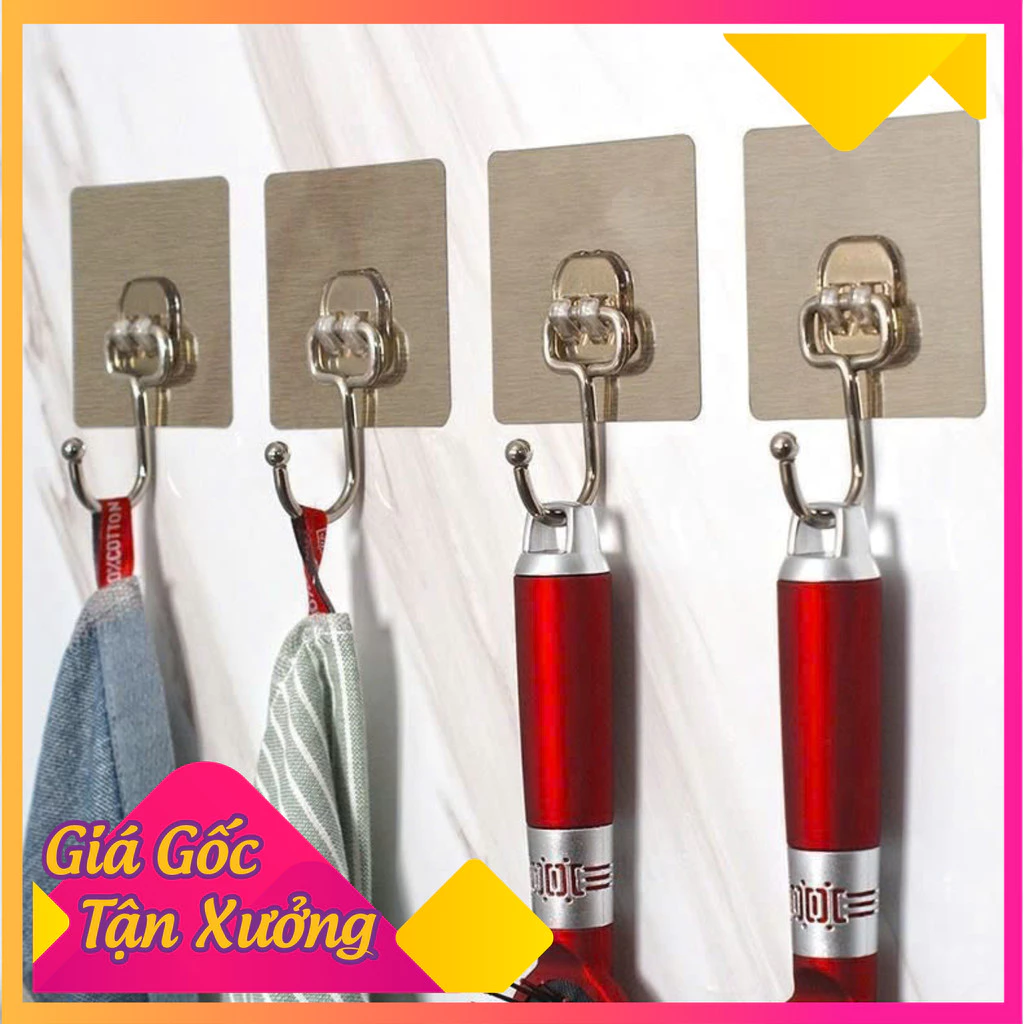 Móc dán tường inox siêu chắc chắn. Móc dán tường đa năng tiện dụng