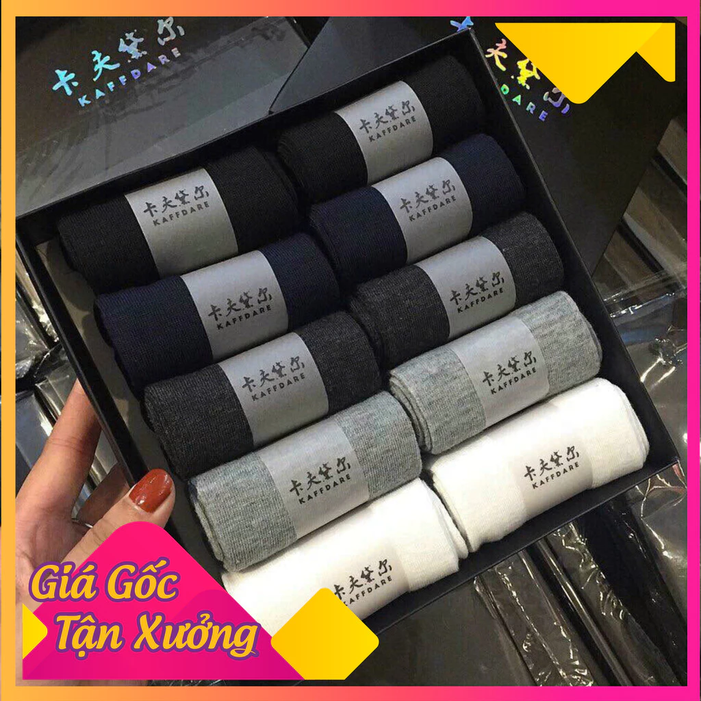 Hộp tất chống thối chẩt liệu cotton cho nam , Hộp 10 đôi tất chống thối xuất Nhật