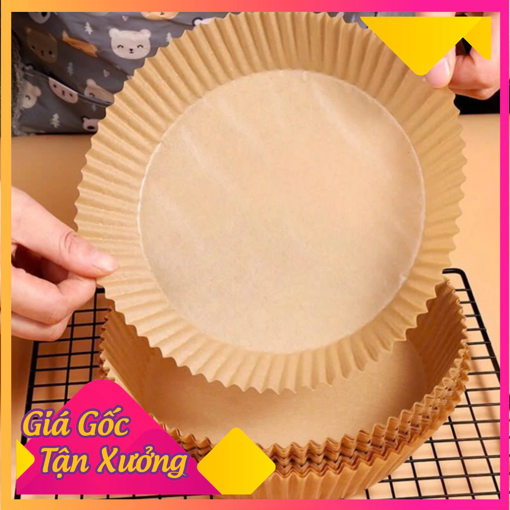 hộp 50 giấy nến thấm dầu tiện dụng cho nồi chiên không dầu dùng cho việc thấm hút dầu mỡ đồ chiên dán