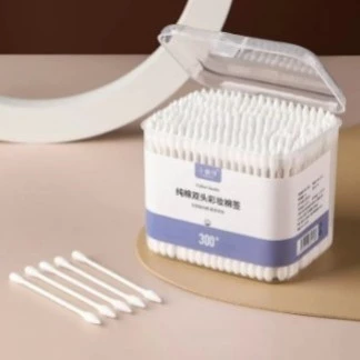 Combo 1- 3 Hộp 600 Tăm Bông Người Lớn Ngoáy Tai 2 Đầu Vệ Sinh Tai, Mũi Kháng Khuẩn - Bông Lấy Ráy Tai 2H97