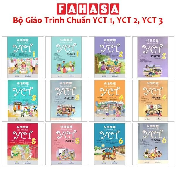 Sách Giáo Trình Chuẩn YCT - Bài Học Và Bài Tập: YCT 1, YCT 2, YCT 3, YCT 4, YCT 5, YCT 6