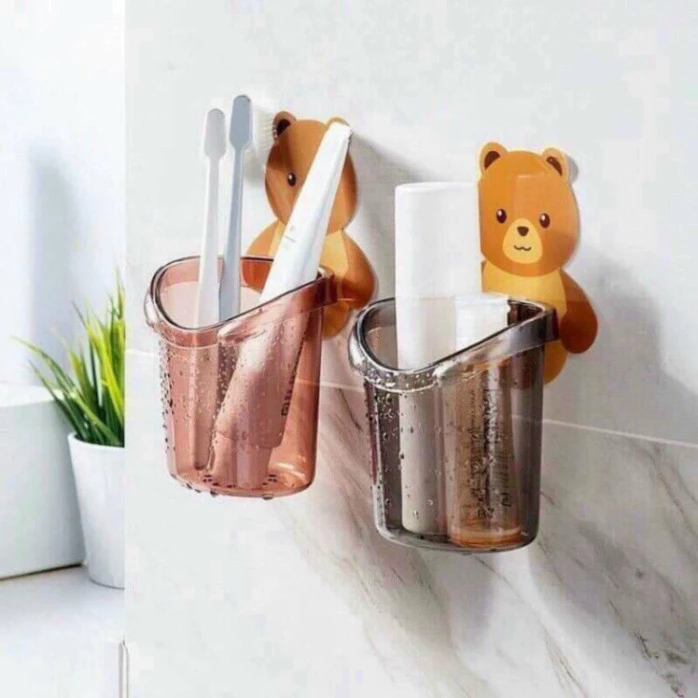 Cốc để bàn chải HGHOME cắm bán chải đa năng siêu tiện lợi bền đẹp chắn chắn