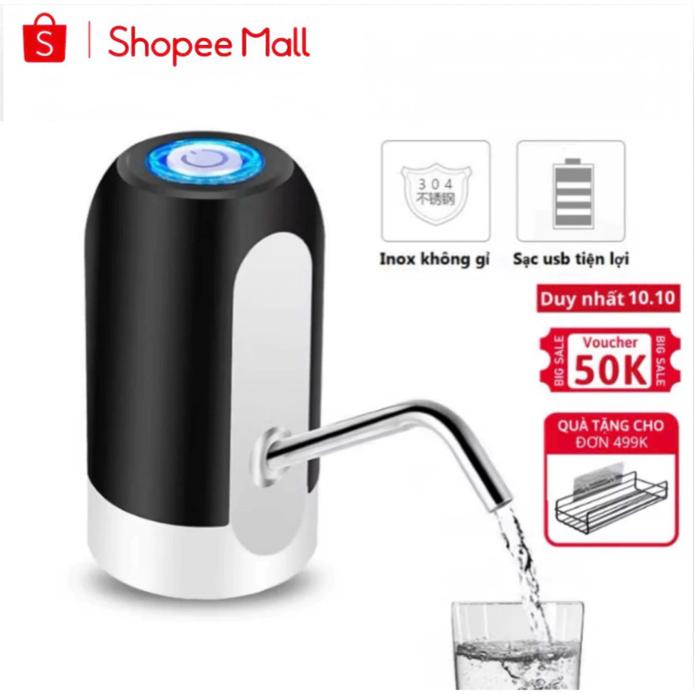 Vòi Bơm Nước Điện Tử HGHOME 5W Thiết Kế Rót Nước Tự Động Nhỏ Gọn Sạc Điện Chất Liệu Cao Cấp