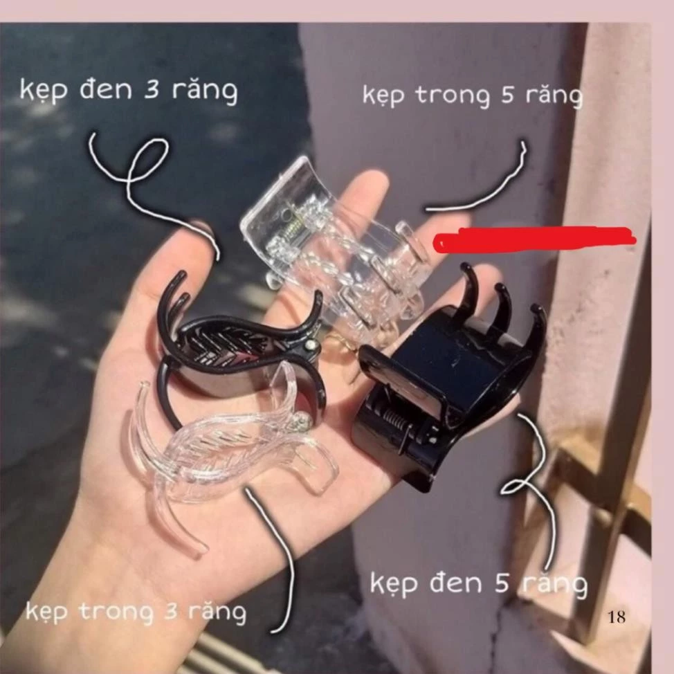 Kẹp Tóc Càng Cua 3 Răng -5 Răng.Kẹp tóc gọn gàng cho mùa hè đẹp rẻ