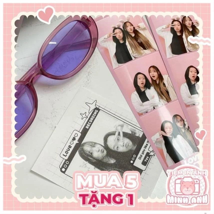 Ảnh Photostrip 5x15cm, 10x15 In theo yêu cầu,In ảnh photobooth .
