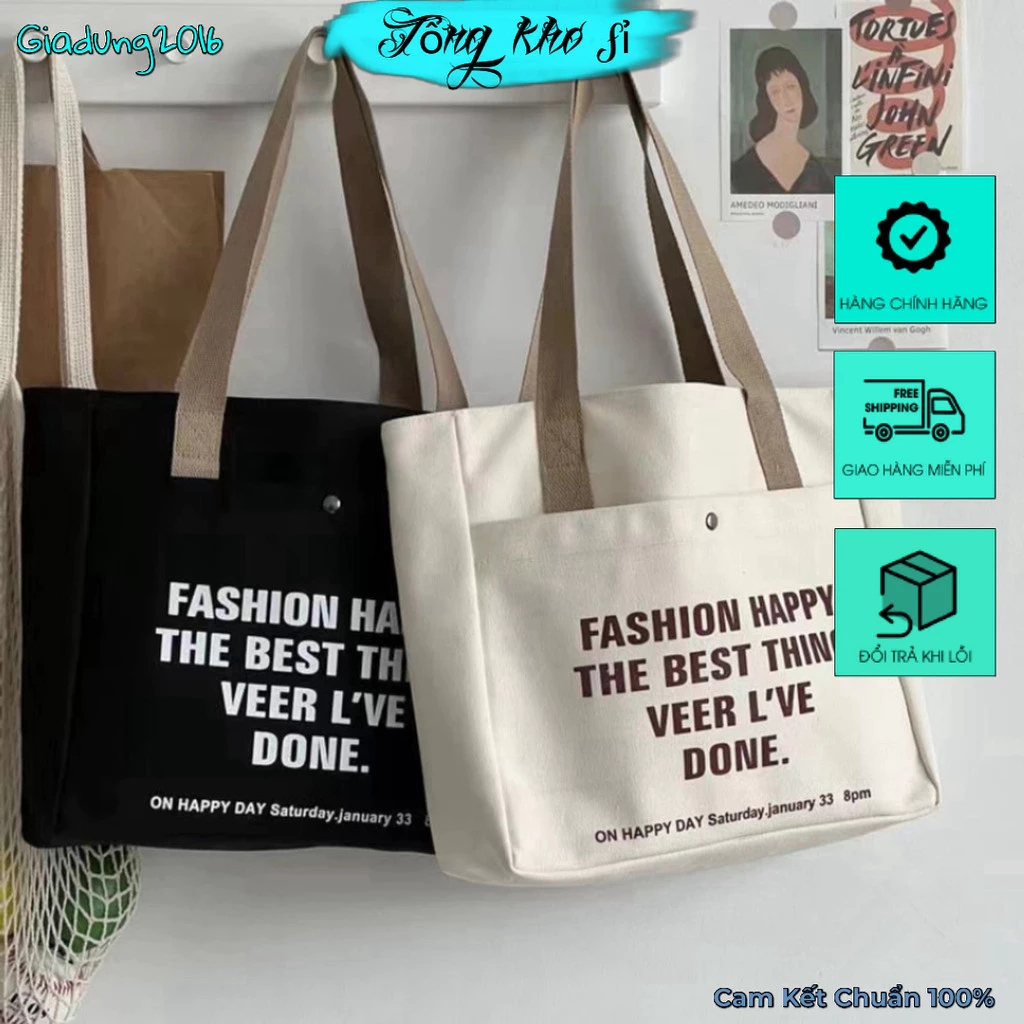 Túi vải Fashion.Done  đeo chéo đi du lịch,Đi chơi phong cách Hàn Quốc🌏FREE SHIP🌎Balo du lịch cỡ lớn sang trọng