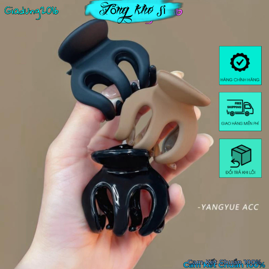Set 3 Kẹp tóc chữ M to 5cm tạo kiểu tóc đuôi hot trend B52