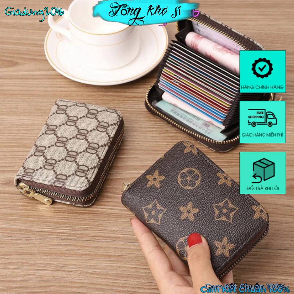 Ví nữ bóp nữ ngắn nhỏ xinh cầm tay mini 🌏FREE SHIP🌎 rất nhiều ngăn tiện lợi (Tuyển Sỉ)