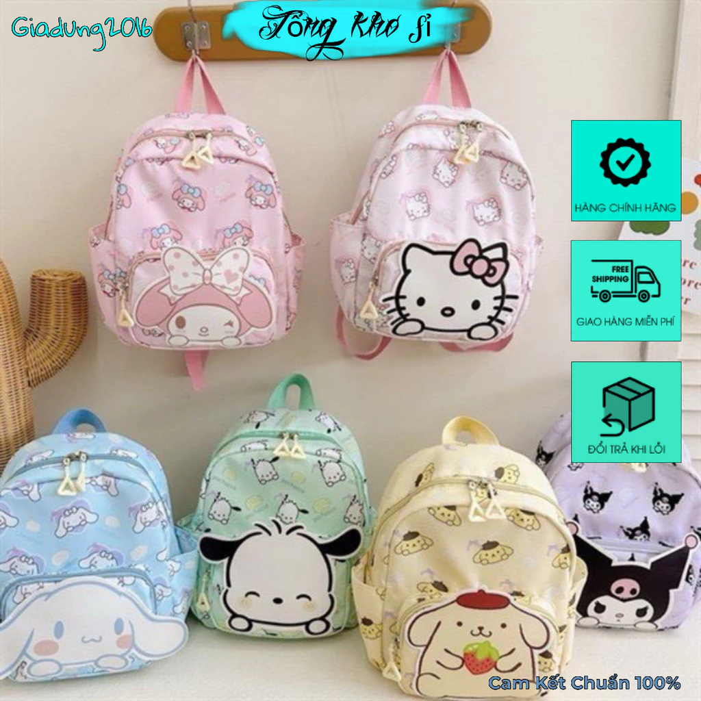 [ 2 Size ] Siêu sale Balo trẻ em cho bé mầm non, tiều học từ 1-5 tuổi họa tiết  đáng yêu chống thấm nước an toàn cho bé