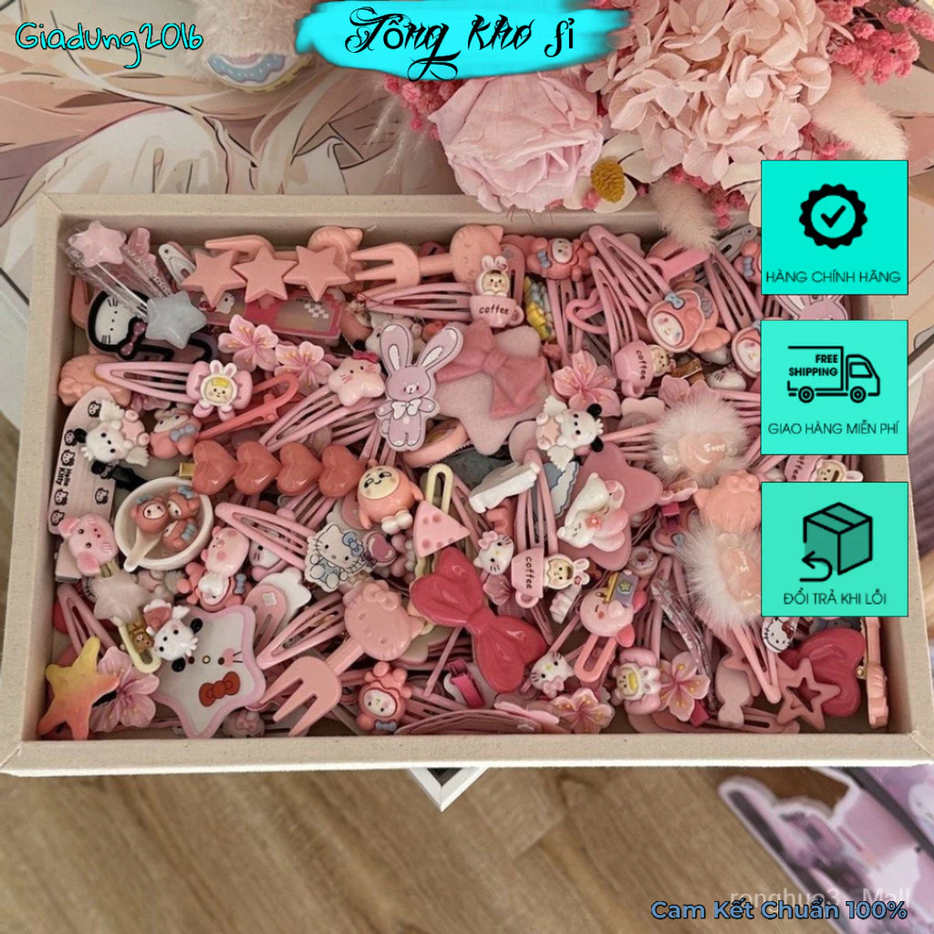 Set 50/14/20/21/30 Kẹp Tóc Dễ Thương Cô Gái 🌏FREE SHIP🌎 Kẹp Phim Hoạt Hình Nhật Bản Mới 2024 (Tuyển Sỉ)