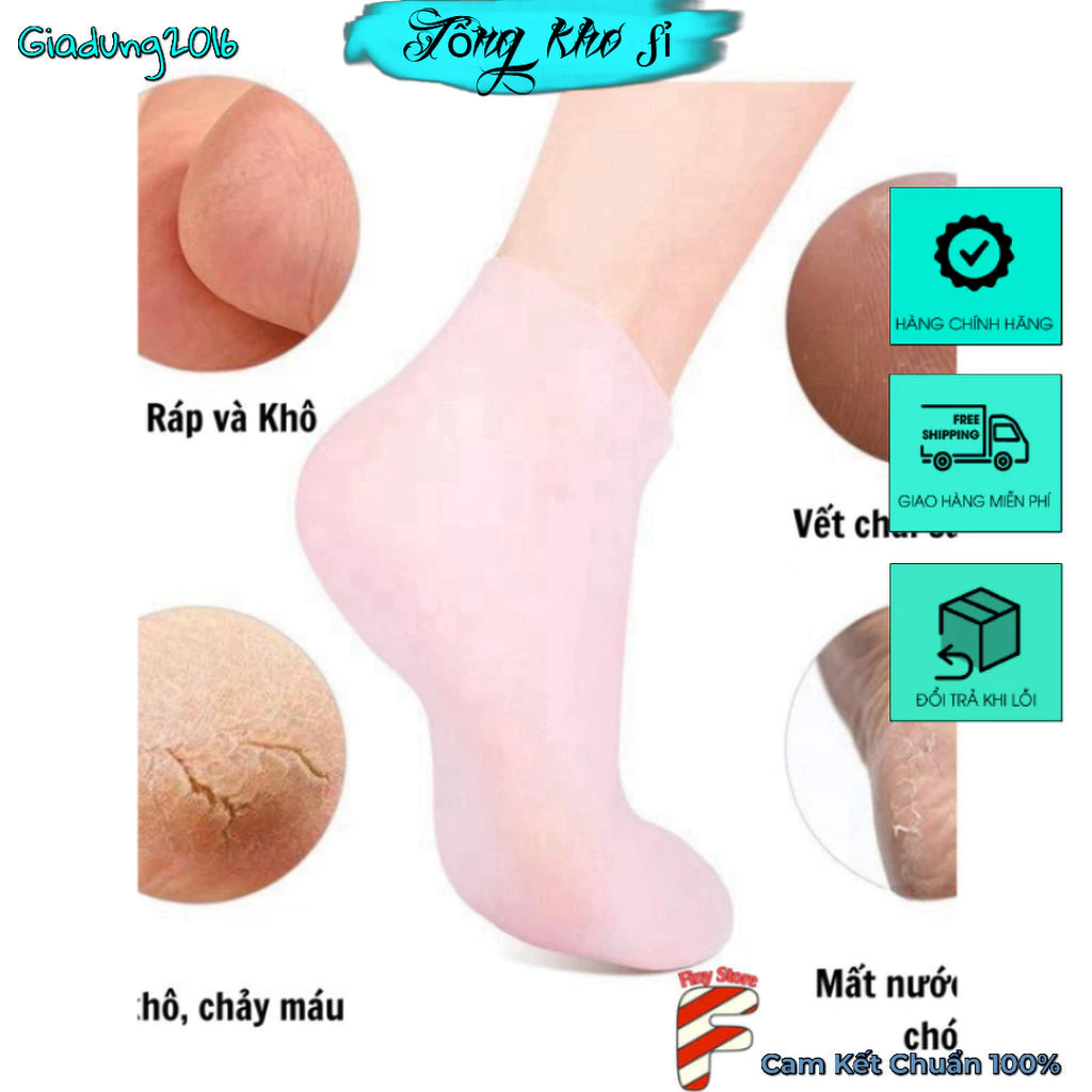 1 Đôi Tất Vớ silicon🌏FREE SHIP🌎vớ silicon dưỡng ẩm chống nứt nẻ chuyên dùng chăm sóc bàn chân cho nam nữ (Tuyển Sỉ)
