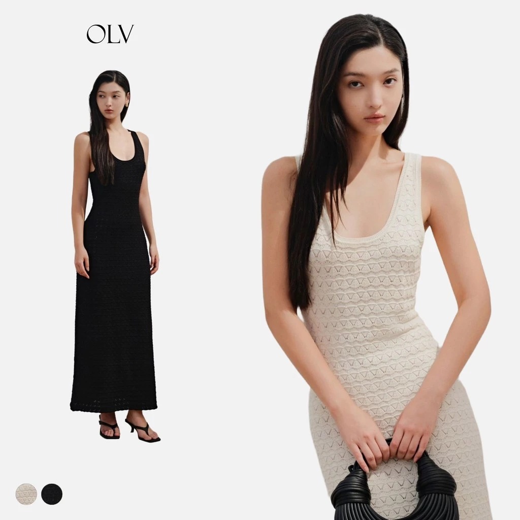 Đầm OLV thun 2 dây cổ vuông ôm body tôn dáng quyến rũ phù hợp đi biển Janie nhiều màu