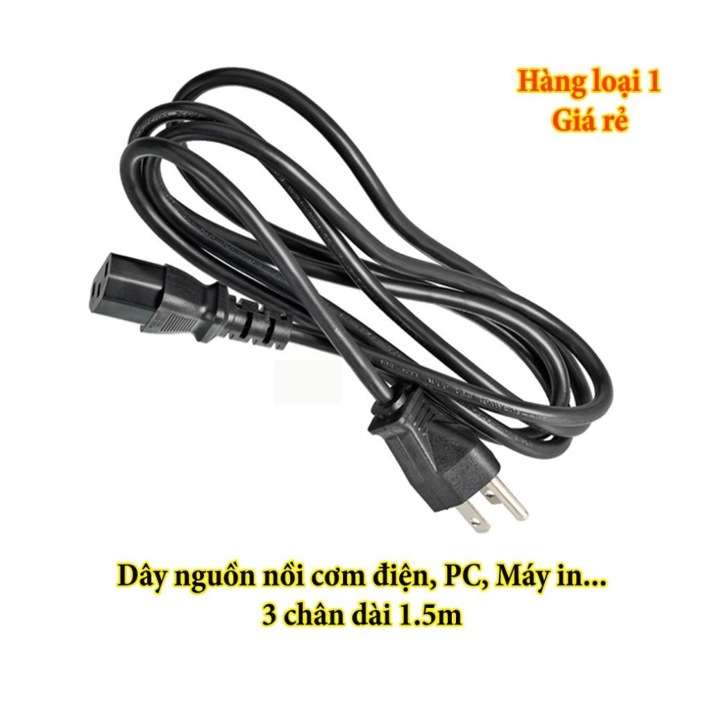 Dây nguồn nồi cơm điện dài 1m lõi 3x0.75mm chính hãng