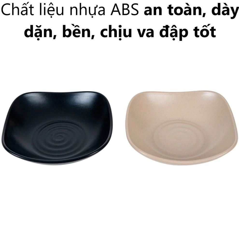Dĩa sâu vuông Thái nhựa VIỆT NHẬT - Đựng thức ăn, bánh kẹo - 1258 - 1259
