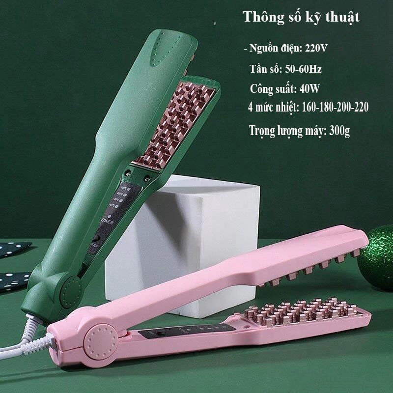 Máy Dập Xù, Dập Phồng Chân Tóc Răng Vuông 4 Mức Nhiệt - Bảo hành 12 tháng