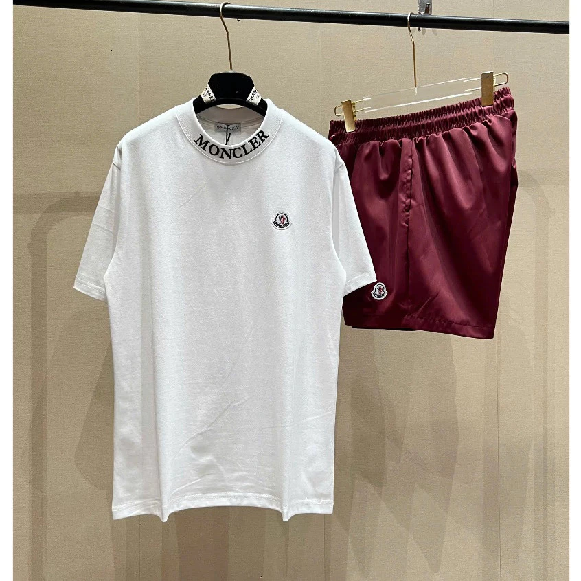 Bộ Quần Áo Nam Mon Cờ Lơ Thêu Logo Cổ Áo Siêu Nét - Bộ Cộc Hè Nam Hot Trend Hàng QC hottrend 2k6