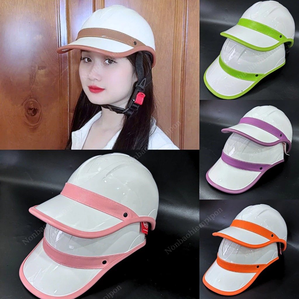 Nón Vespas cao cấp thời trang, Mũ bảo hiểm lưỡi trai cá tính, hiện đại cho nam nữ
