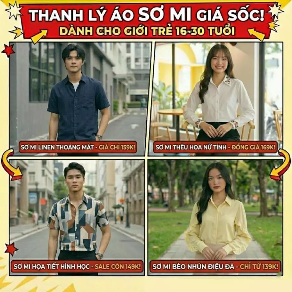 [Thanh Lý Mã S004] Áo Sơ Mi Oxford Dày Dặn - Sơ Mi Nam Nữ Form Regular Không Bay Màu