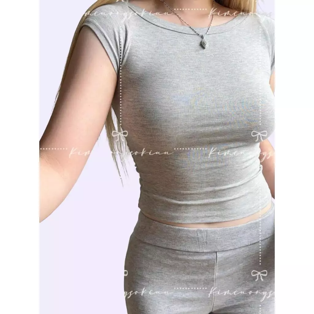 Áo Kiểu Nữ Cổ Thuyền Tay Cánh Tiên – Phong Cách Y2K