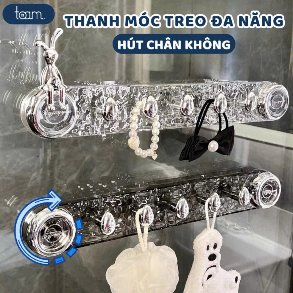 Móc dán tường hút chân không HGHOME dán tường không cần khoan đục tiện ích cho mọi gia đình