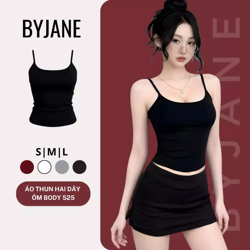 Áo Hai Dây Bản Nhỏ Phong Cách Cá Tính BYJANE-525 ( 39kg-62kg )  Local