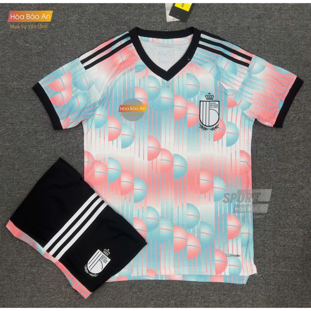 Áo Bóng Đá Đội Tuyển Bỉ Sân Khách WC 2026 - Bộ Quần - Cotton Thai cao cấp Size S-XXL