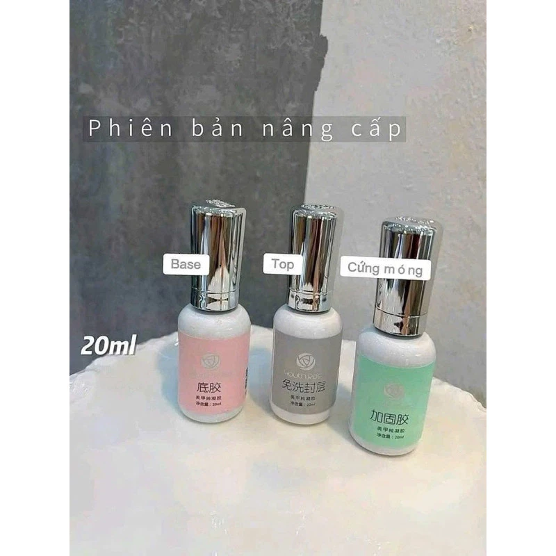 Base top cứng móng hoa hồng, thiết kế mới 20ml hàng chính hãng hàng loại 1