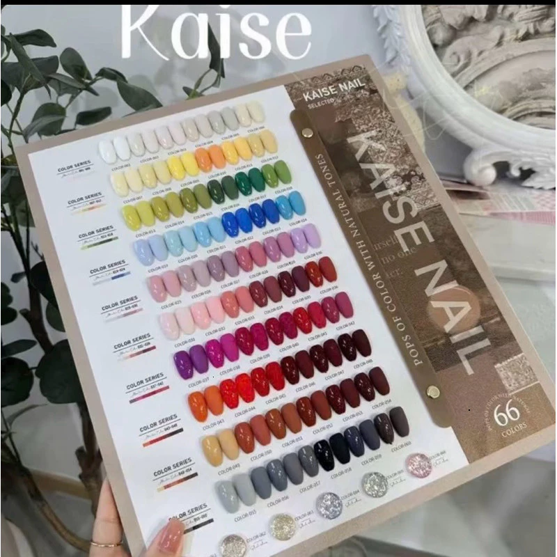 Sét sơn gel kaise 66 màu cao cấp,tặng kèm bảng màu,hàng chính hãng