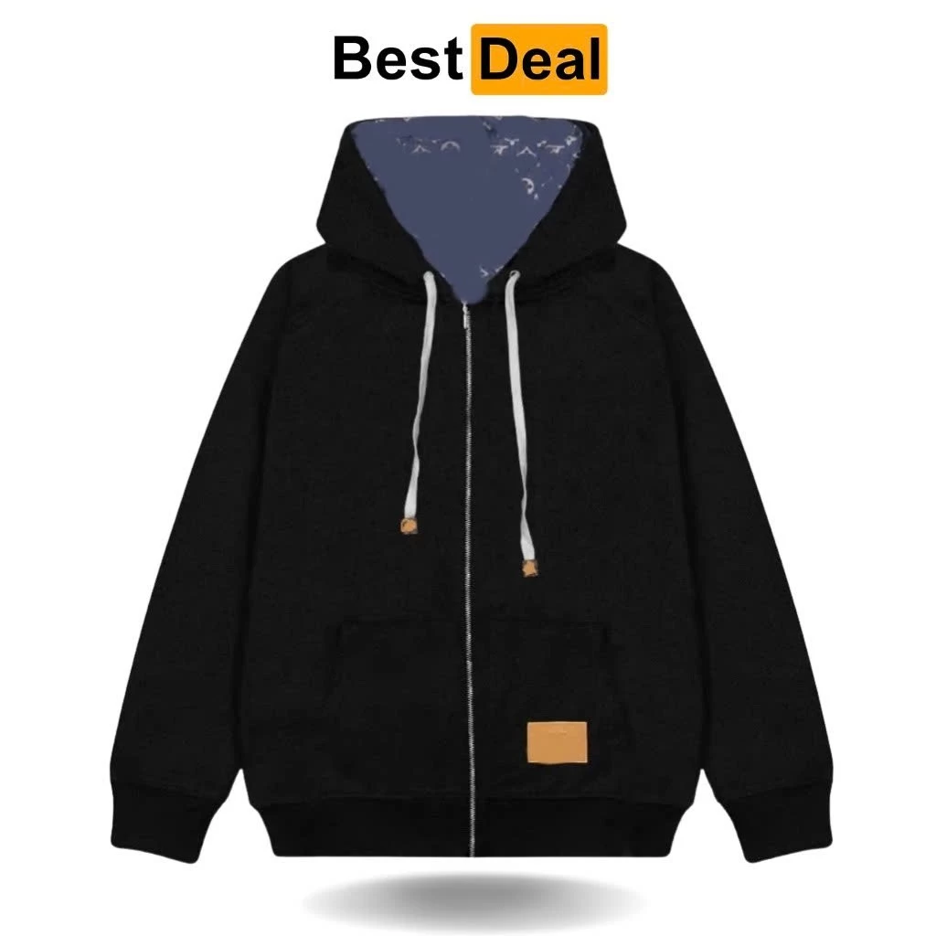 CHÍNH HÃNG Áo hoodie zip Enn thêu logo vải chân cua dày dặn mới nhất