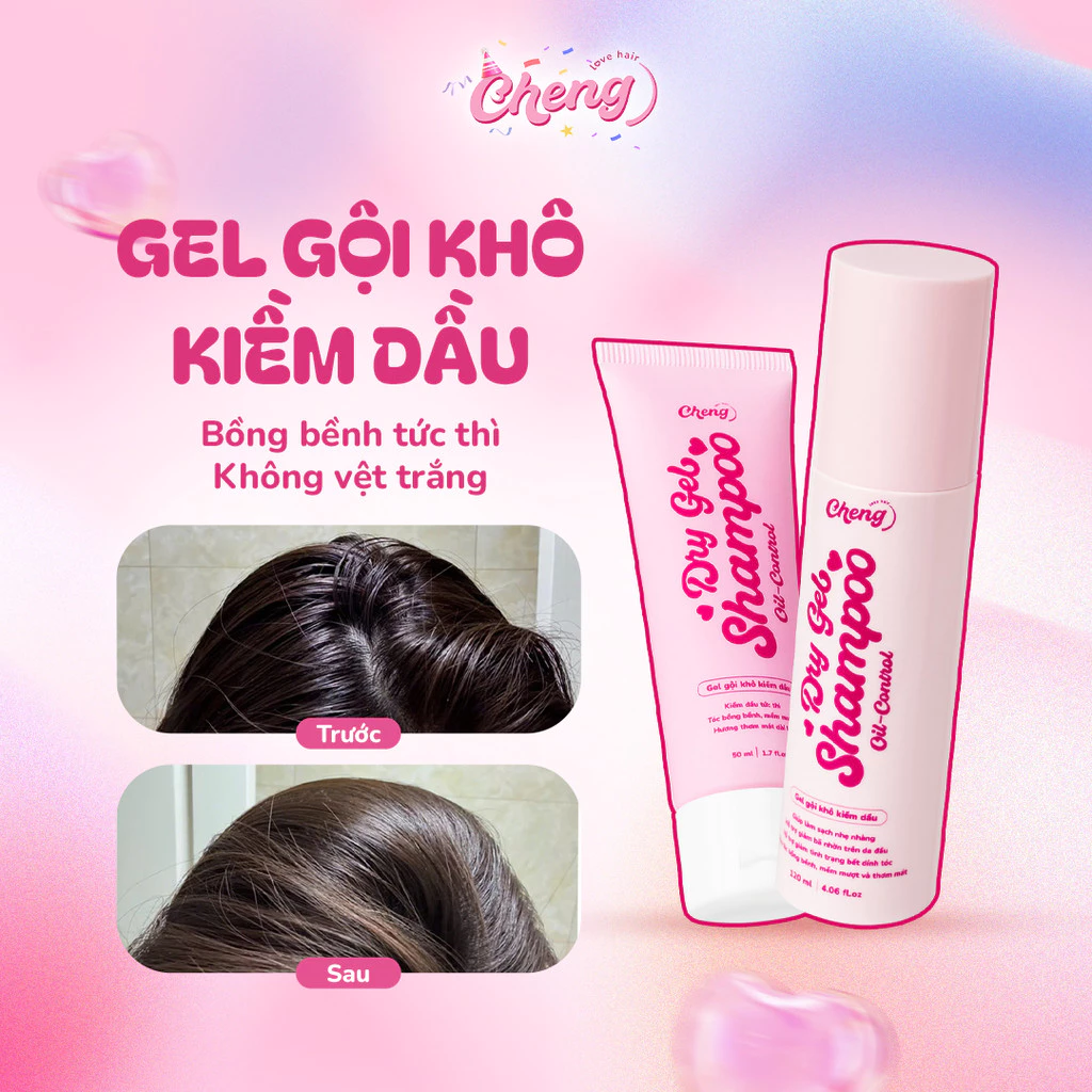 Dầu gội khô dạng gel, Lotion kiềm dầu, Gel gội khô giúp tóc bồng bềnh nhanh chóng | Chenglovehair, Chenglovehairs