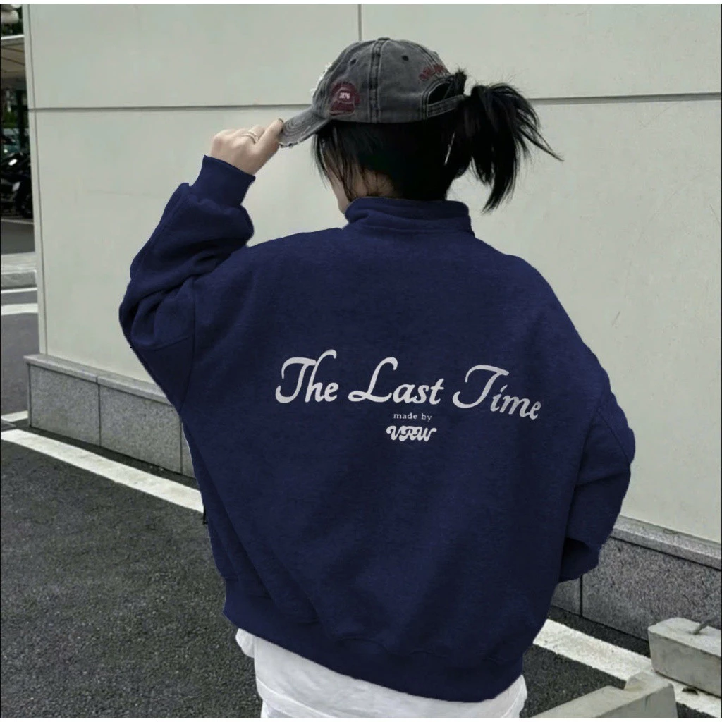 Áo Khoác Nỉ Nam Nữ The-Last-Timee, Áo Khoác Zip Form Boxy Viralwear Unisex, Nỉ Cao Cấp Thiết KếHot Trend 2025 2026.....